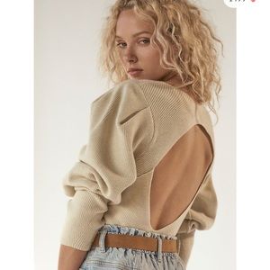 Free people saffron sweater top size M